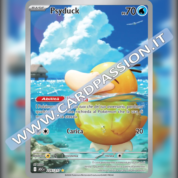 226/217 Psyduck Illustrazione Rara | Ascesa Eroica