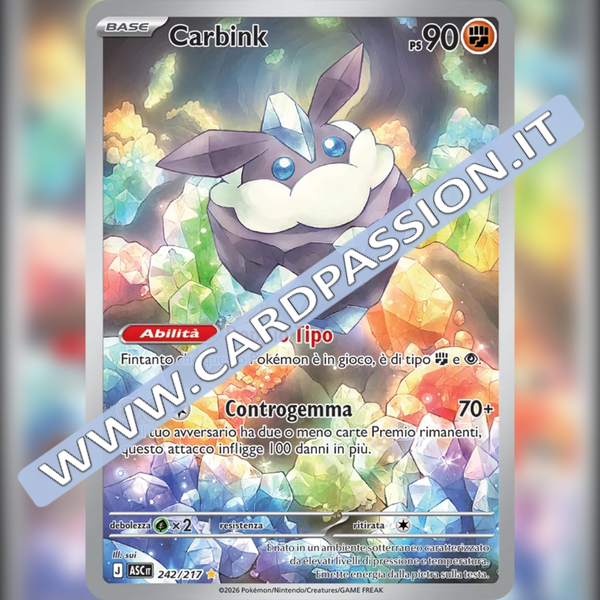 242/217 Carbink Illustrazione Rara | Ascesa Eroica