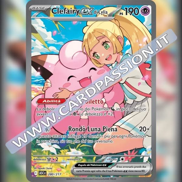 280/217 Clefairy ex di Lylia (SIR) | Ascesa Eroica