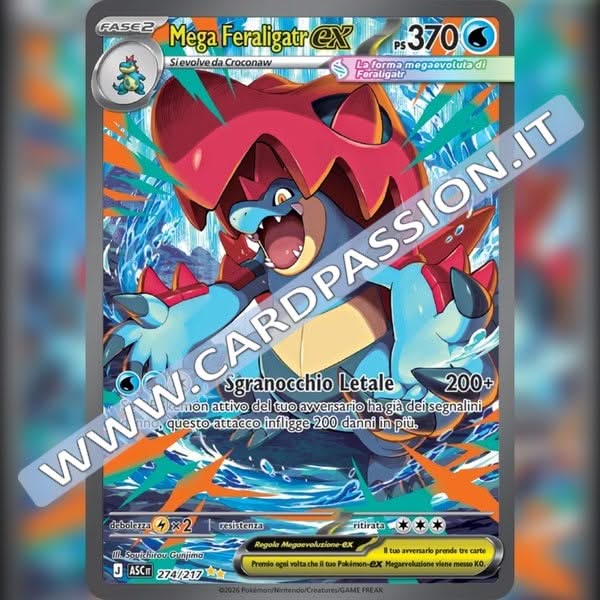 274/217 Mega Feraligatr ex (SIR) | Ascesa Eroica
