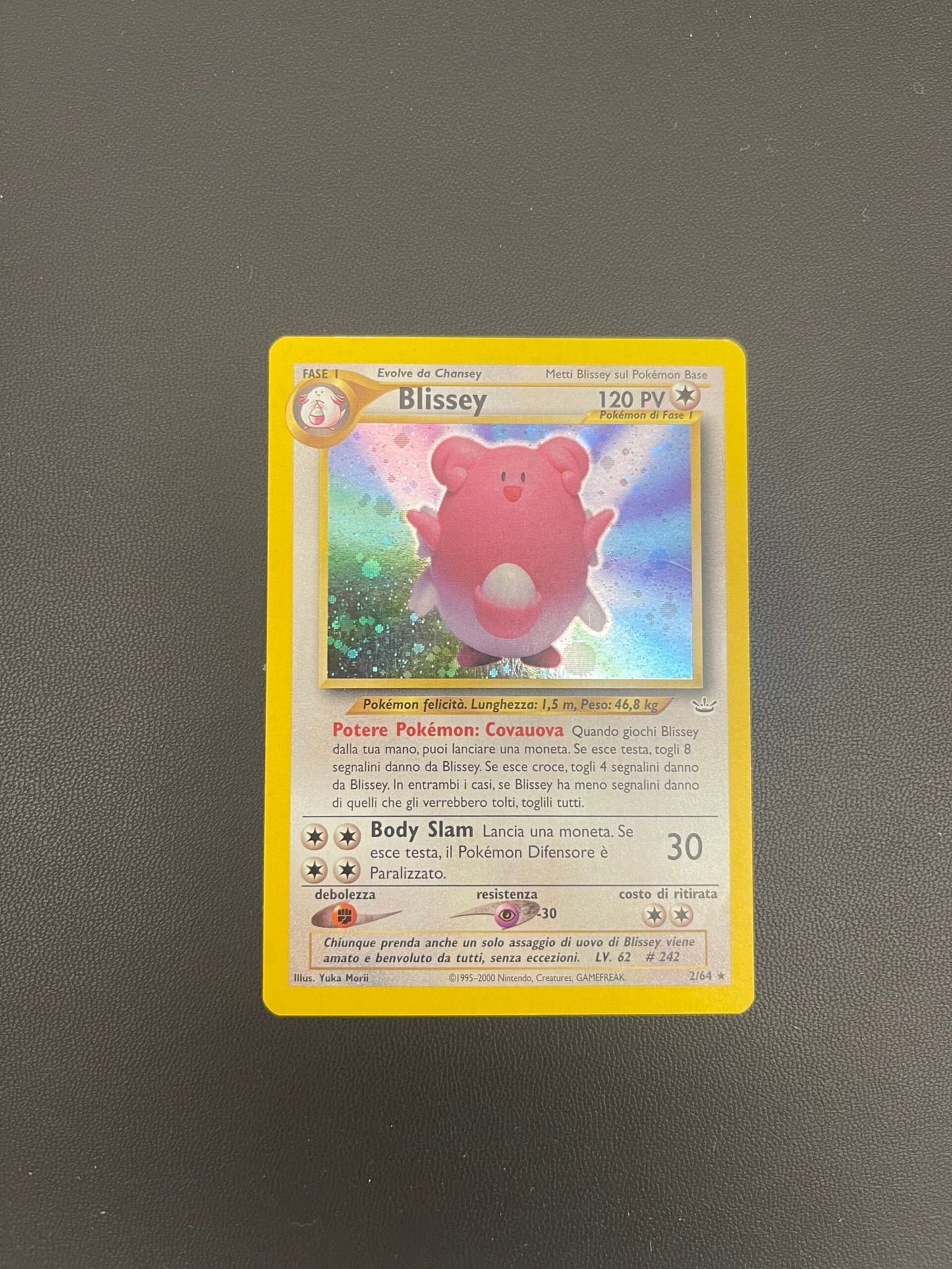 2/64 Blissey Holo Near Mint | Neo Revelation (IT)