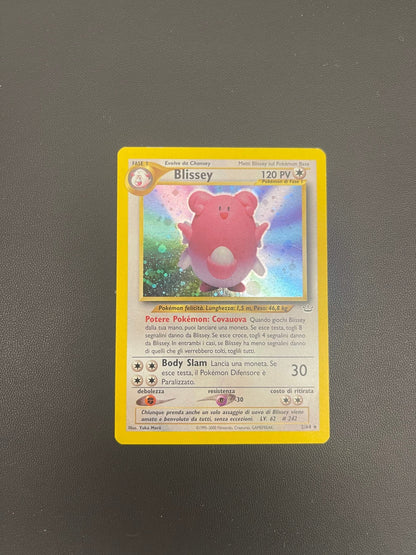 2/64 Blissey Holo Near Mint | Neo Revelation (IT)