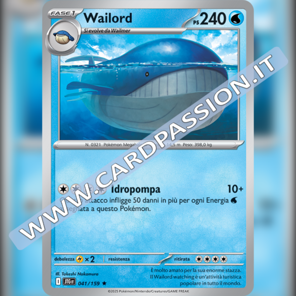 041/159 Wailord Holo | Avventure Insieme