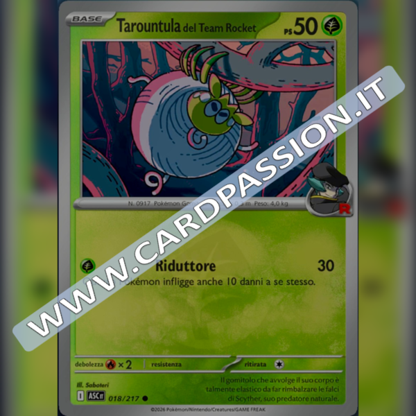 018/217 Tarountula del Team Rocket Reverse | Ascesa Eroica