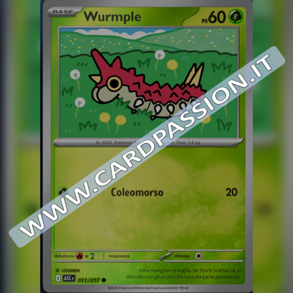 011/217 Wurmple Reverse | Ascesa Eroica