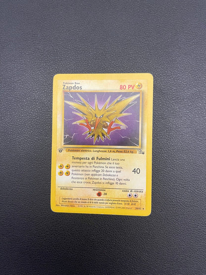 30/62 Zapdos Prima Edizione Excellent | Set Fossil (IT)