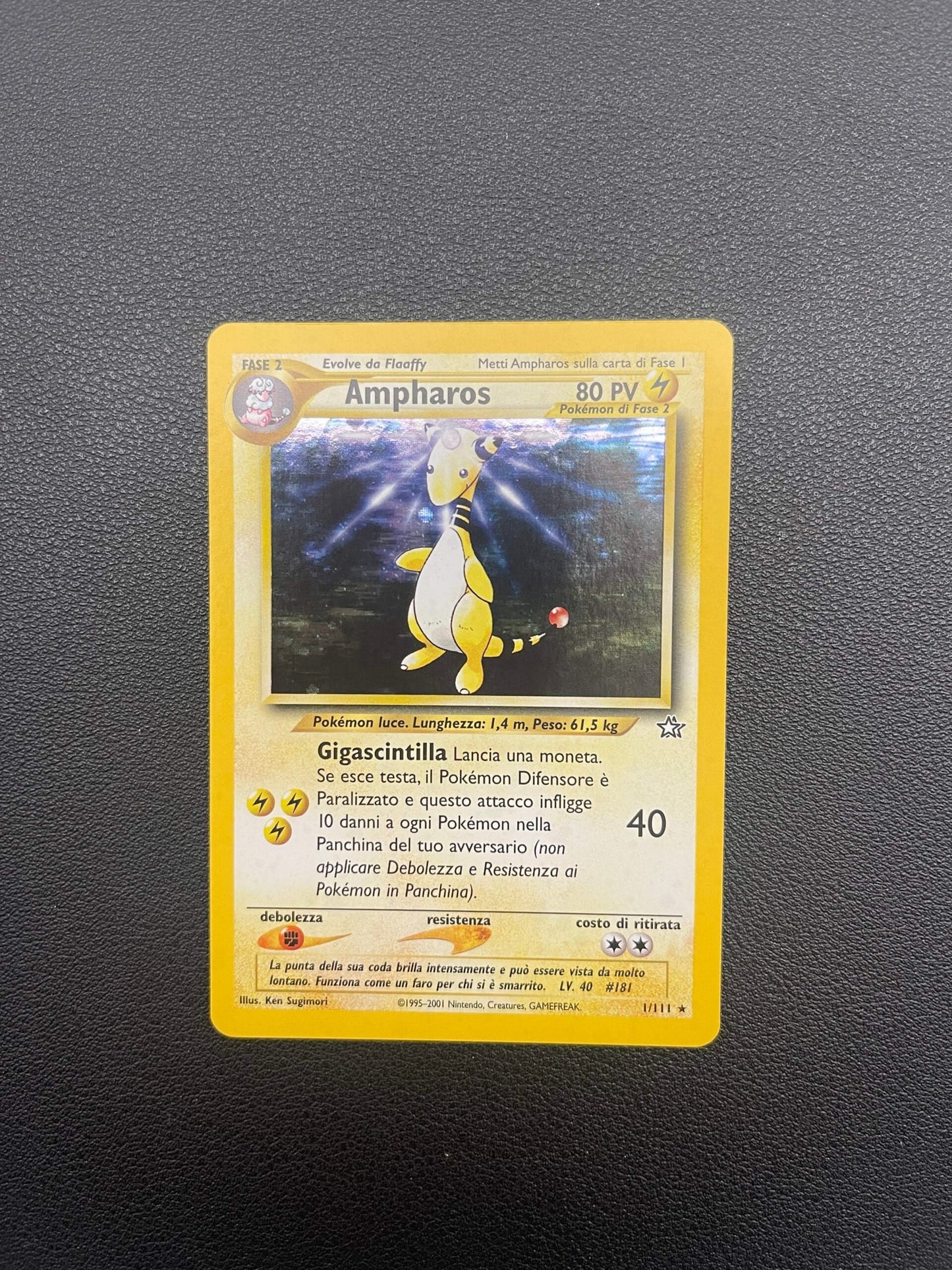 1/111 Ampharos Holo Mint | Neo Genesis (IT)