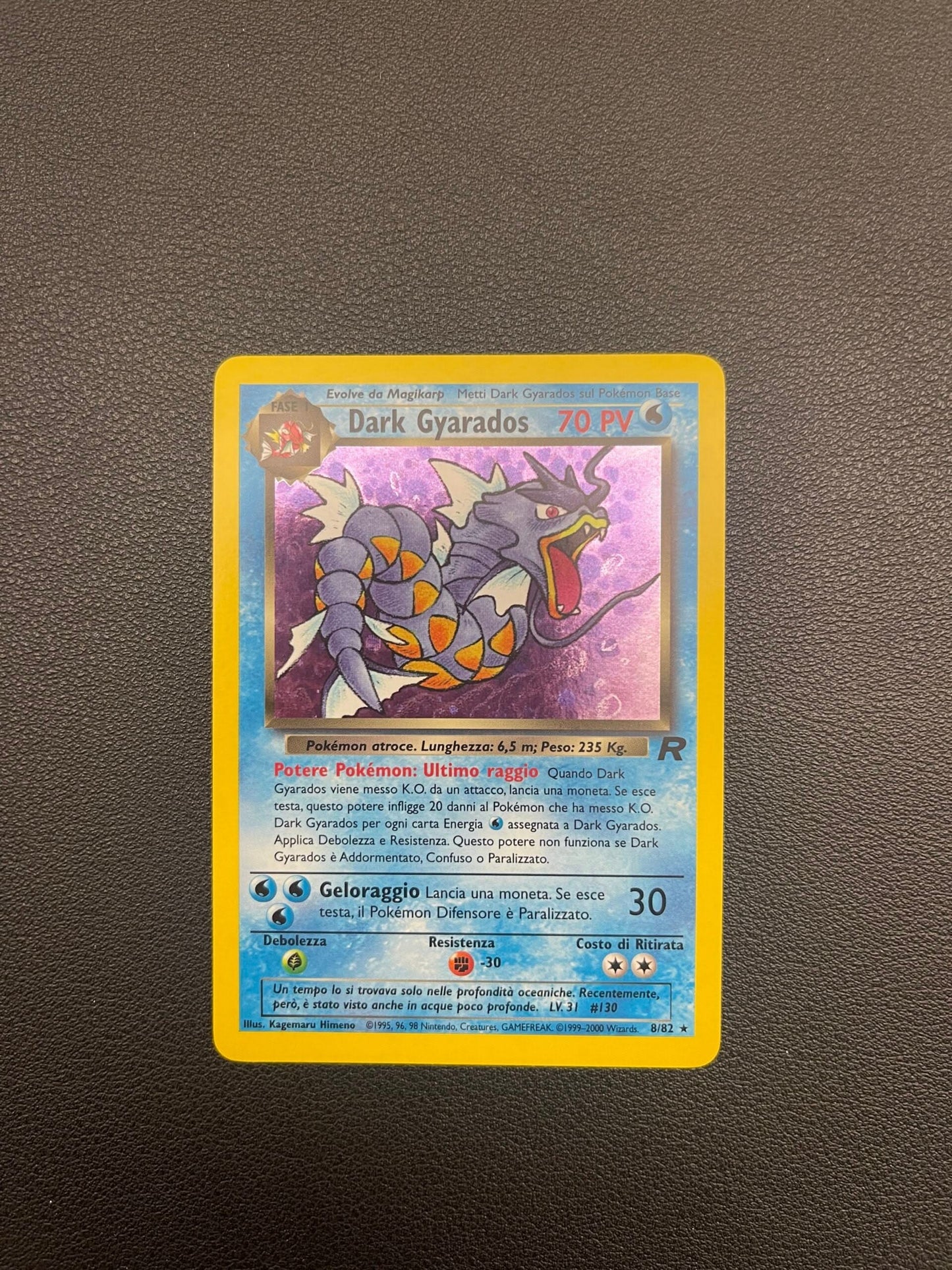 8/82 Dark Dark Gyarados Holo Near Mint | Team Rocket (IT)