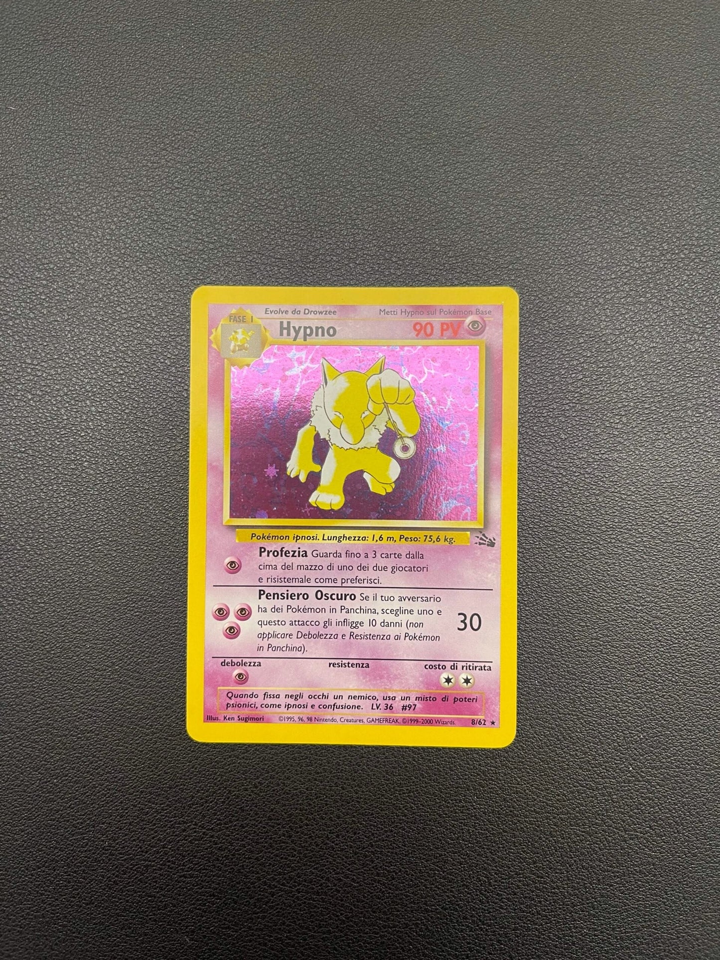 8/62 Hypno Holo Mint | Set Fossil (IT)