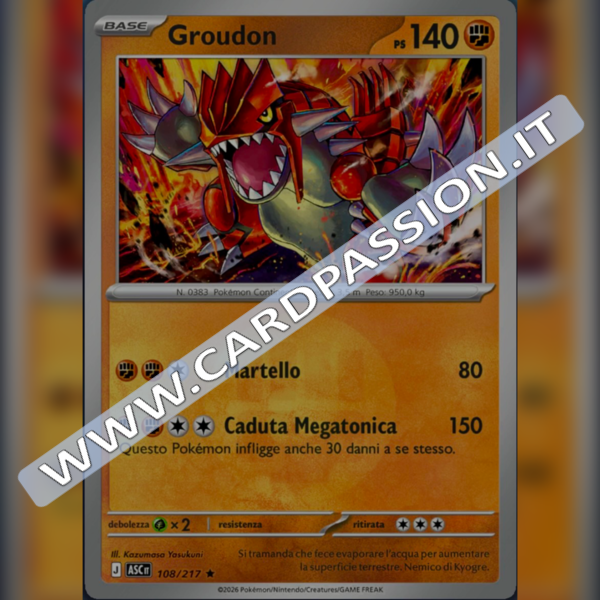 108/217 Groudon Reverse | Ascesa Eroica