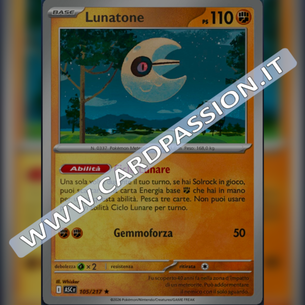 105/217 Lunatone Reverse | Ascesa Eroica