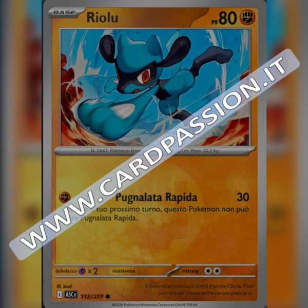 112/217 Riolu Reverse | Ascesa Eroica