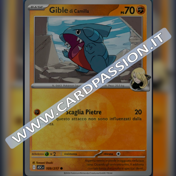 109/217 Gible di Camilla Reverse | Ascesa Eroica