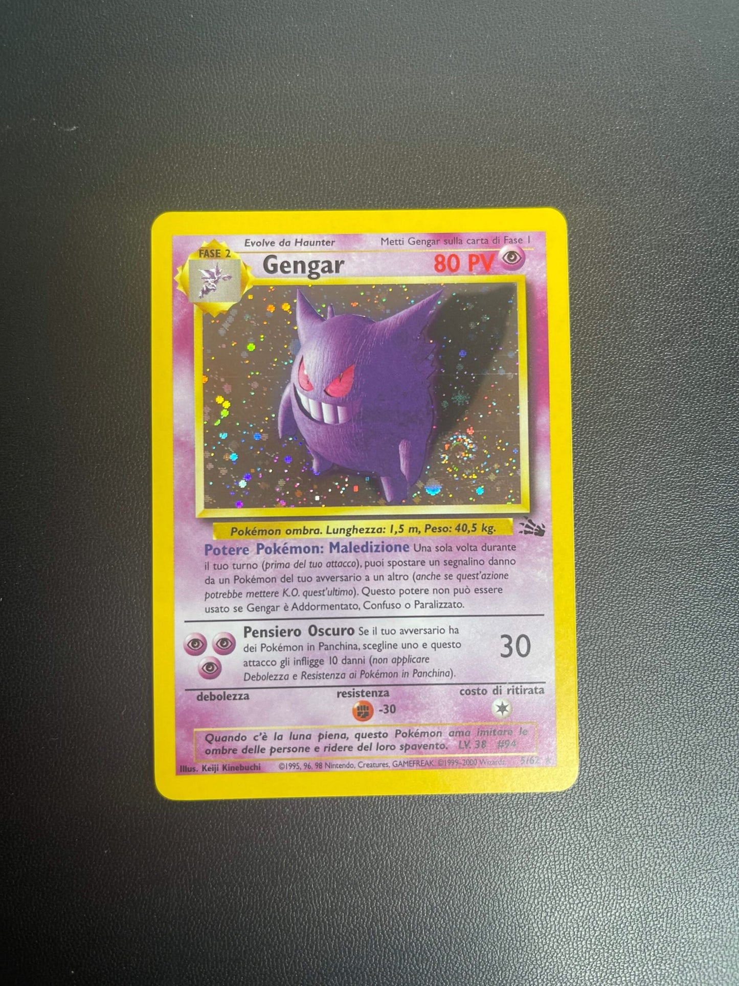 5/62 Gengar Holo Near Mint | Set Fossil (IT)