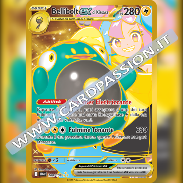 188/159 Bellibolt ex di Kissara Gold | Avventure Insieme