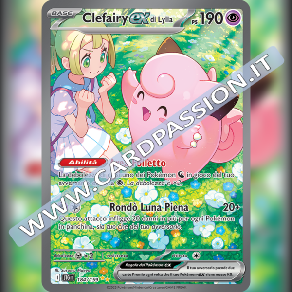 184/159 Clefairy ex di Lylia (Alternative Art) | Avventure Insieme