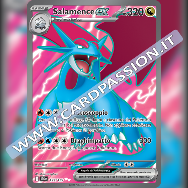 177/159 Salamence ex (Full Art) | Avventure Insieme