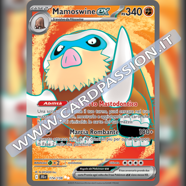 174/159 Mamoswine ex (Full Art) | Avventure Insieme