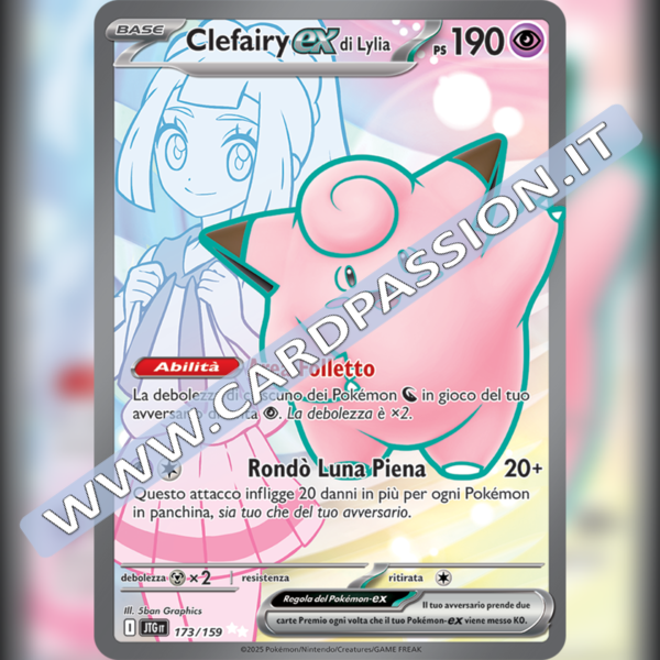 173/159 Clefairy ex di Lylia (Full Art) | Avventure Insieme