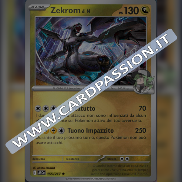 155/217 Zekromdi N Reverse | Ascesa Eroica
