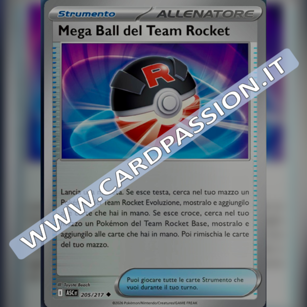 205/217 Mega Ball del Team Rocket Reverse | Ascesa Eroica