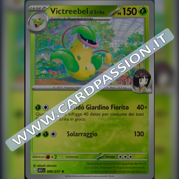 006/217 Victreebel di Erika Poke Ball Reverse | Ascesa Eroica