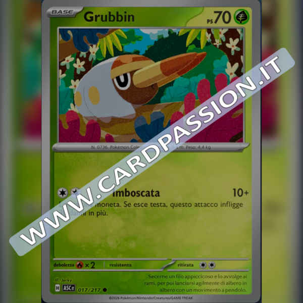 017/217 Grubbin Poke Ball Reverse | Ascesa Eroica
