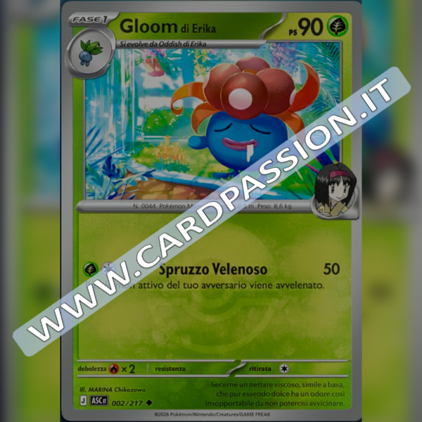 002/217 Gloom di Erika Poke Ball Reverse | Ascesa Eroica