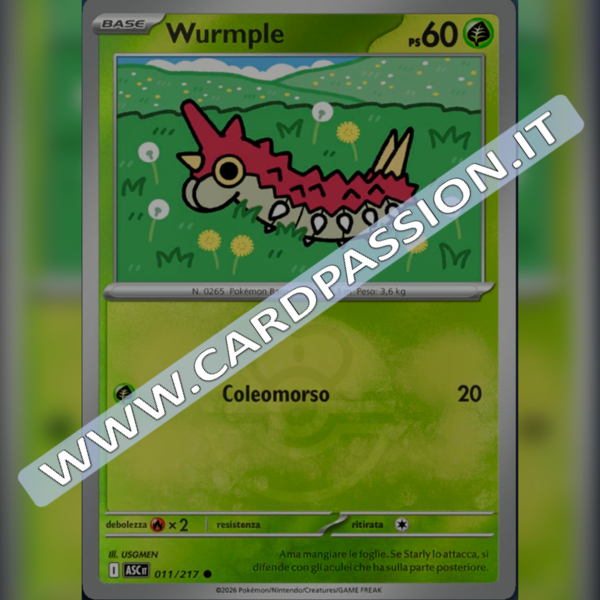 011/217 Wurmple Poke Ball Reverse | Ascesa Eroica