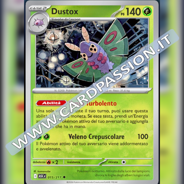015/217 Dustox Poke Ball Reverse | Ascesa Eroica