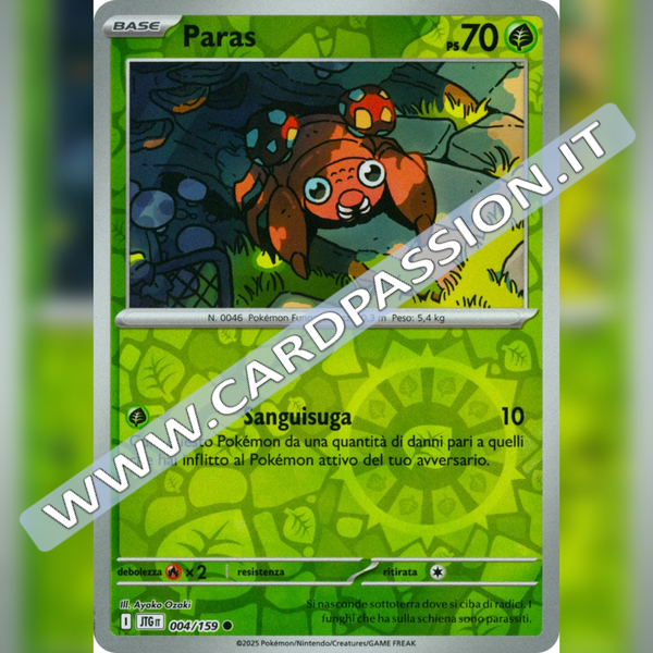 004/159 Paras Reverse | Avventure Insieme