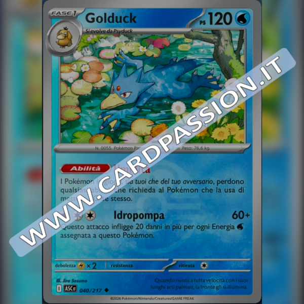 040/217 Golduck Poke Ball Reverse | Ascesa Eroica