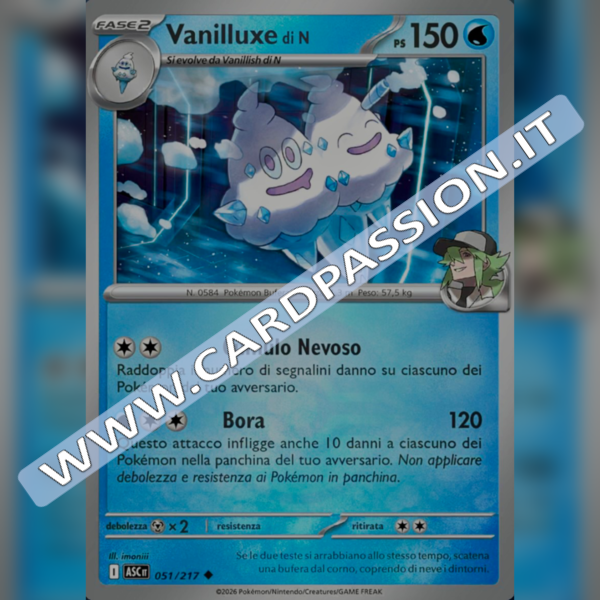 051/217 Vanilluxe di N Poke Ball Reverse | Ascesa Eroica