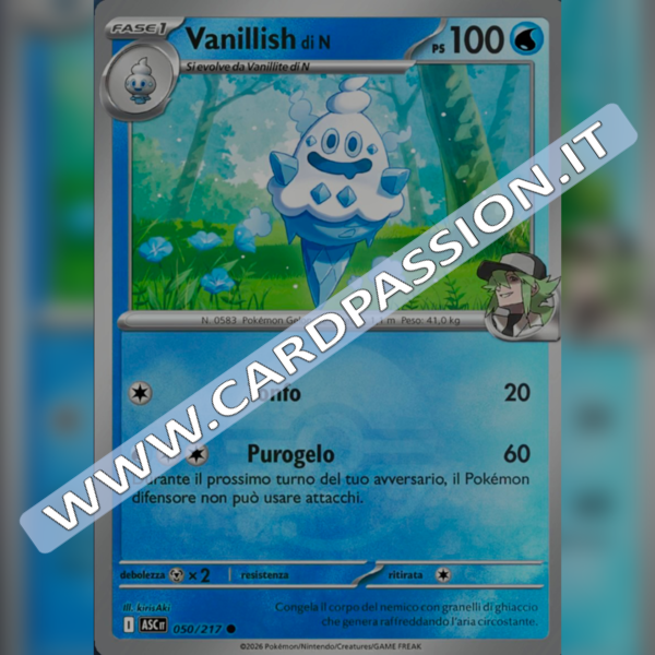 050/217 Vanillish di N Poke Ball Reverse | Ascesa Eroica