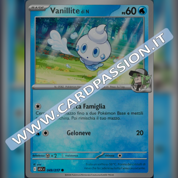 049/217 Vanillite di N Poke Ball Reverse | Ascesa Eroica