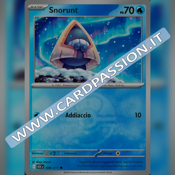 046/217 Snorunt Poke Ball Reverse | Ascesa Eroica