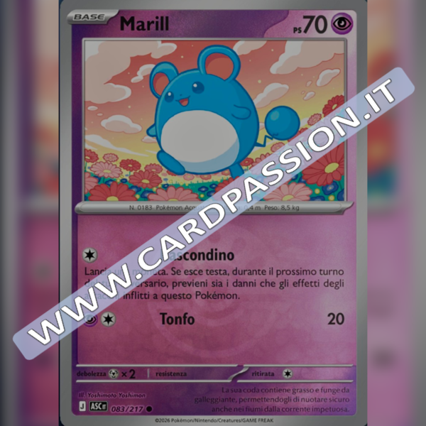 083/217 Marill Poke Ball Reverse | Ascesa Eroica