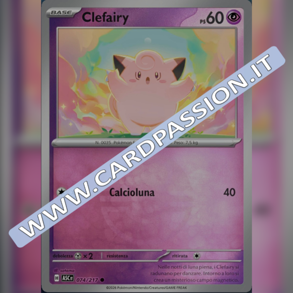 074/217 Clefairy Poke Ball Reverse | Ascesa Eroica