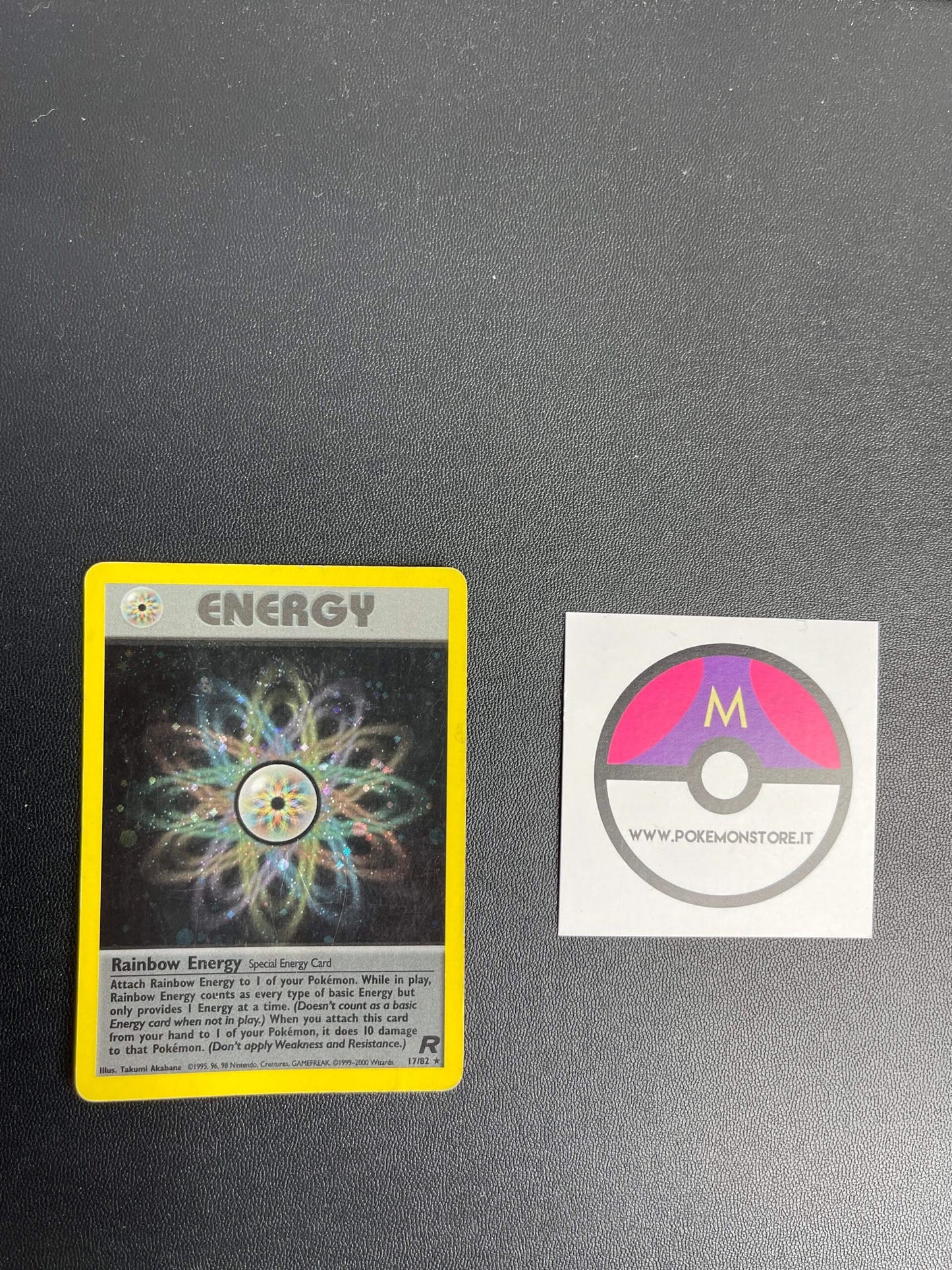 17/82 Rainbow Energy Holo Played | Team Rocket (EN)