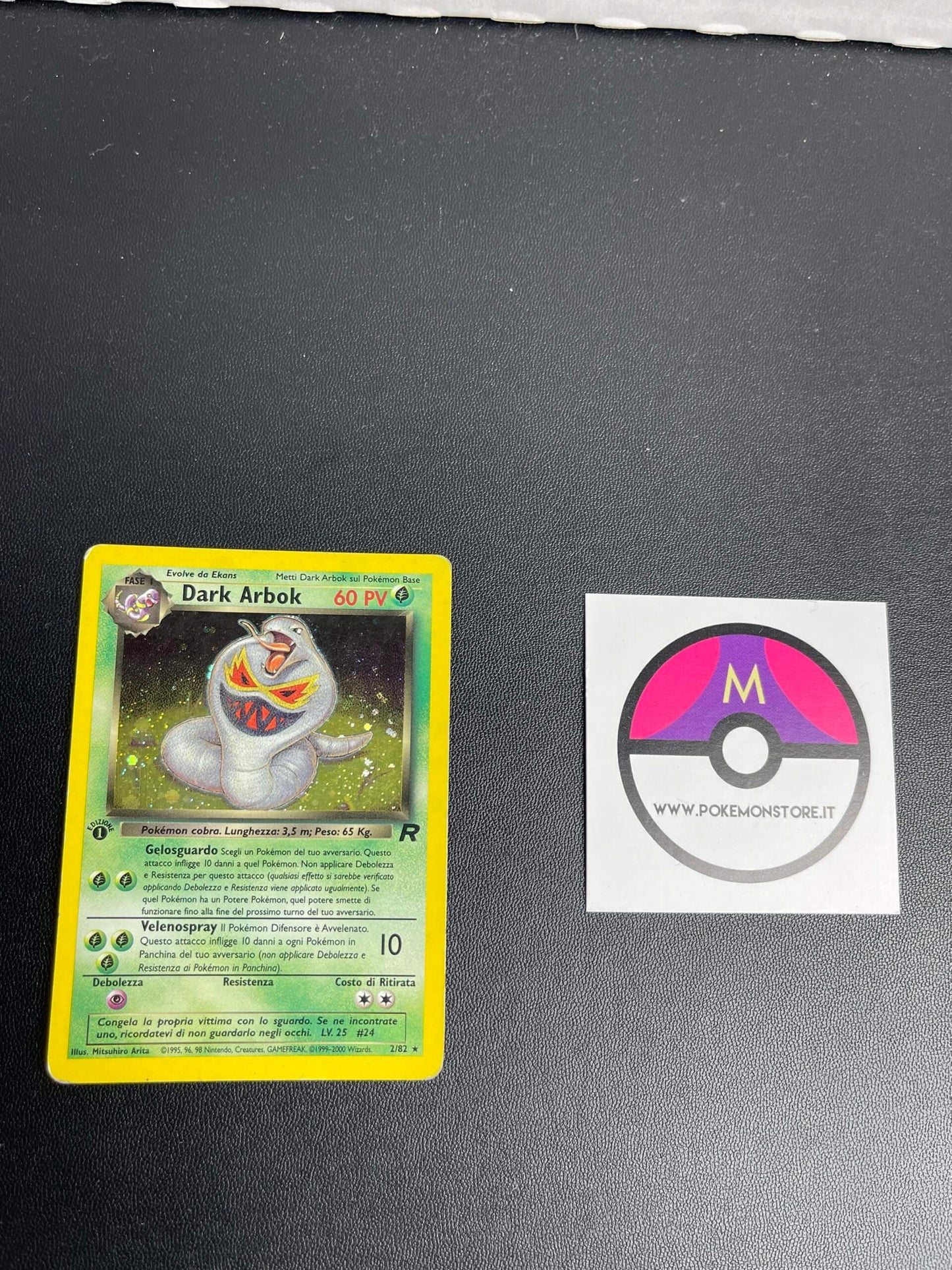 2/82 Dark Arbok Holo Prima Edizione Played | Team Rocket (IT)