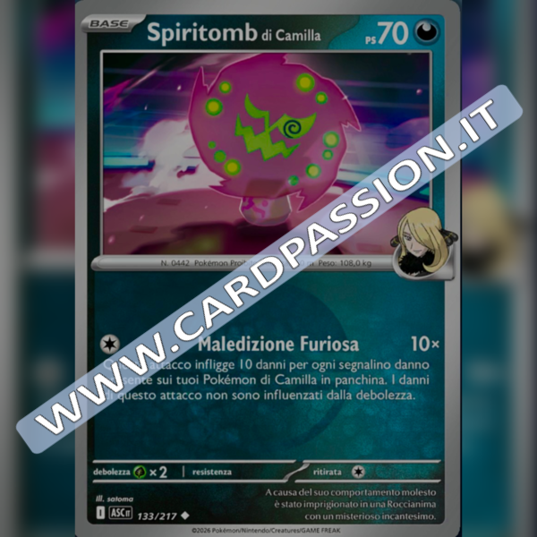 133/217 Spiritomb di Camilla Poke Ball Reverse | Ascesa Eroica