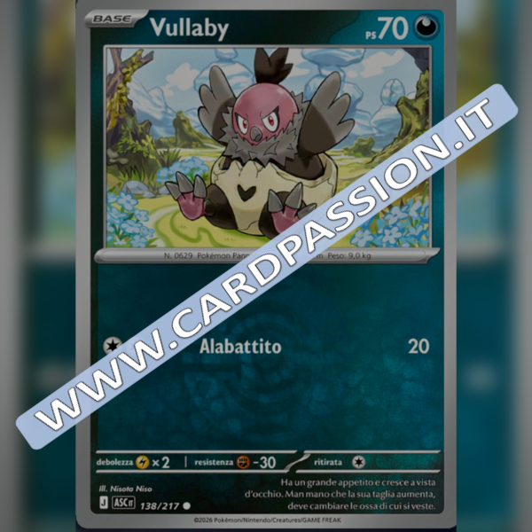 138/217 Vullaby Poke Ball Reverse | Ascesa Eroica