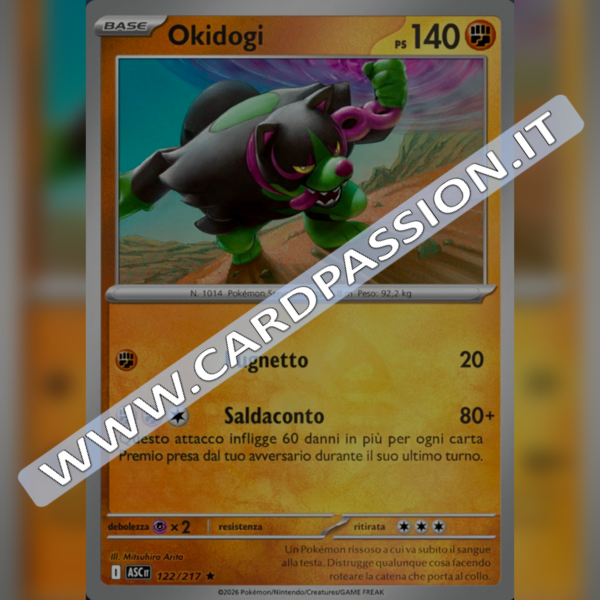 122/217 Okidogi Poke Ball Reverse | Ascesa Eroica