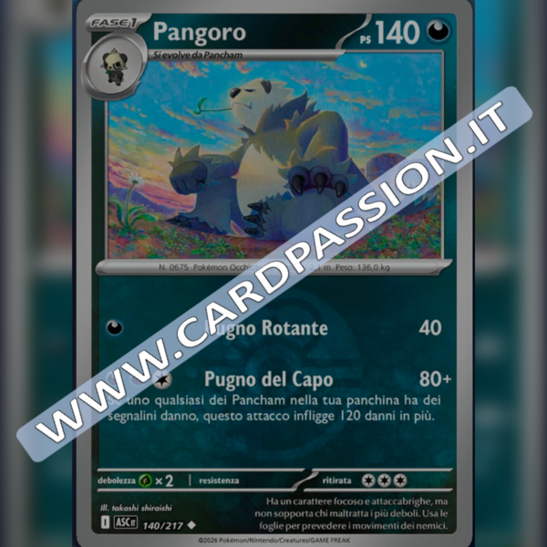 140/217 Pangoro Poke Ball Reverse | Ascesa Eroica
