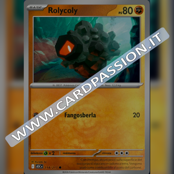 118/217 Rolycoly Poke Ball Reverse | Ascesa Eroica