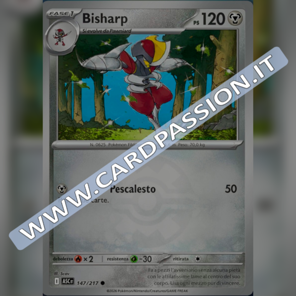 147/217 Bisharp Poke Ball Reverse | Ascesa Eroica