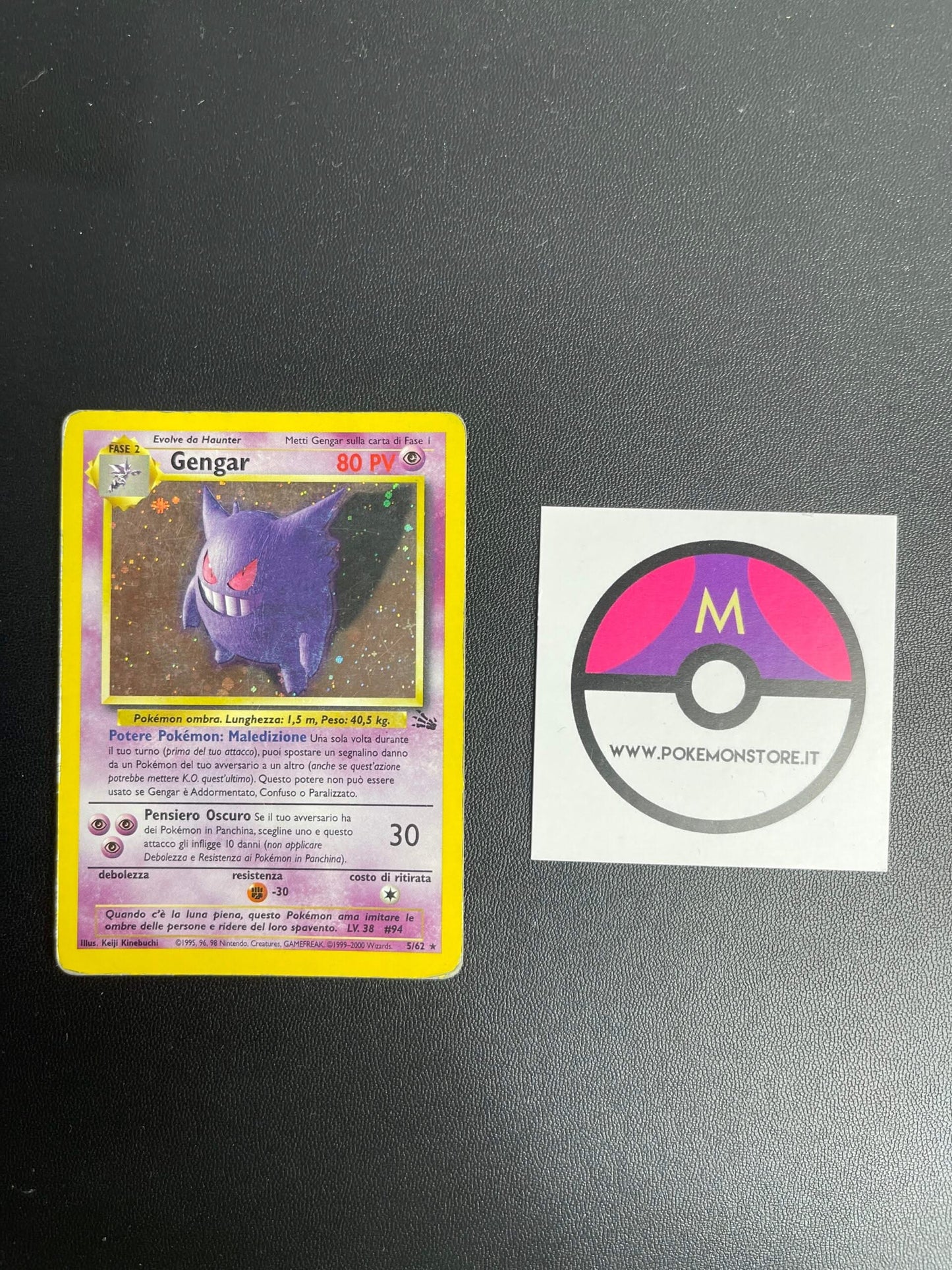5/62 Gengar Holo Played | Set Fossil (IT)