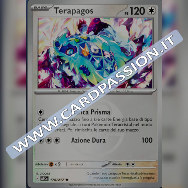 178/217 Terapagos Poke Ball Reverse | Ascesa Eroica