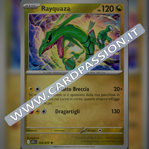 153/217 Rayquaza Poke Ball Reverse | Ascesa Eroica