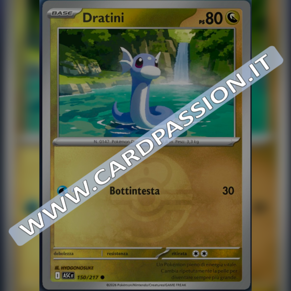 150/217 Dratini Poke Ball Reverse | Ascesa Eroica